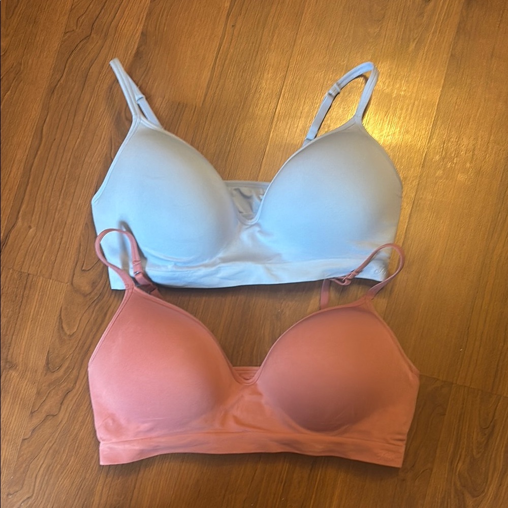 Lot of 2 Pink push-up bralettes